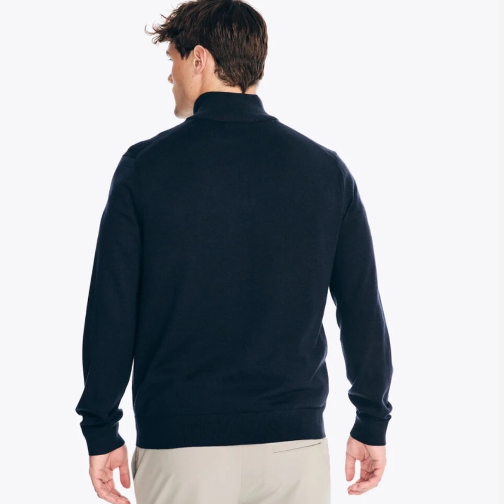 Like New | Nautica Navtech Quarter 1/4-Zip Mock Neck Pullover Sweater - Picture 3 of 13